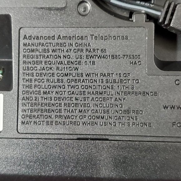 AT&T Cordless Telephone, Base, and Digital Answering System Single Line - Picture 16 of 16